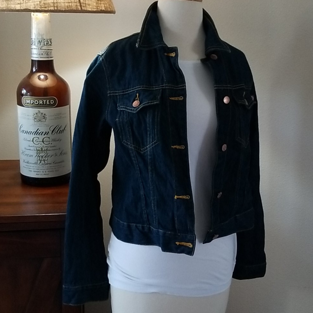 Roxy Jean jacket Size M. EUC